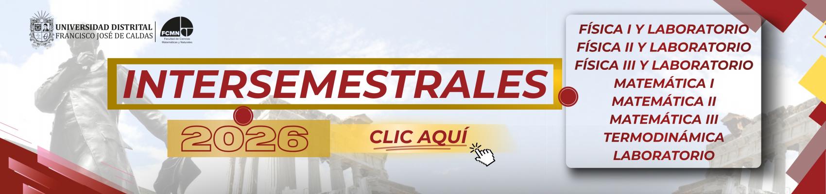 Cursos intermedios 2026-II